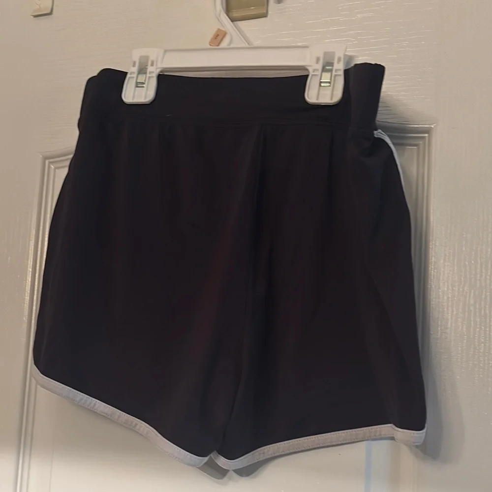 Justice Black and White Kids Shorts 14/16 Used